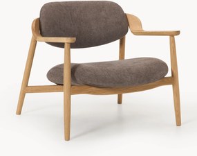 Loungefauteuil Rae van eikenhout
