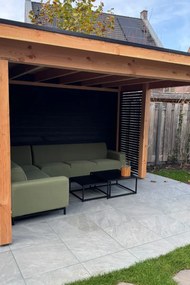 Boavista/Royalty loungeset - hoekbank links - Heritage leaf - 5-delig