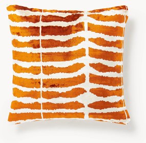 Viscose kussenhoes Dejan met ingeweven jacquard patroon