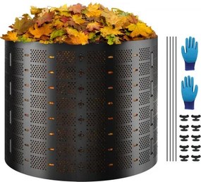 VEVOR Rapid Composter 1000L Tuincomposter 90x100cm Thermocomposter HDPE Kunststofcomposter Corrosiebestendige Hittebestendige Compostbak Composteren voor het verminderen van huishoudelijk afval