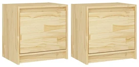 vidaXL Nachtkastjes 2 st 40x30,5x40 cm massief grenenhout