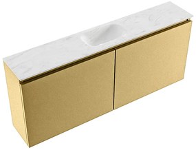 Mondiaz Ture DLux toiletmeubel 120cm oro met wastafel opalo midden met kraangat