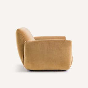 Fauteuil van linnen fluweel, SPOGANO