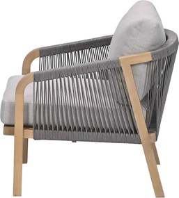 Garden Impressions Alora loungestoel acacia - grey sand