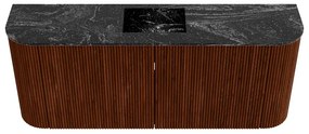 Mondiaz Joya DLux 105cm toiletmeubel ronding links/rechts ruby met wastafel faye midden 1 kraangat lava
