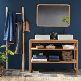 Rechthoekige spiegel in rotan 60x90 cm, Nogu