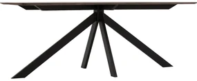 Goossens Excellent Eettafel Floyd, Semi rechthoekig 180 x 100 cm met split