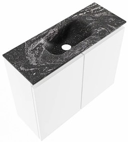 Mondiaz Ture DLux toiletmeubel 60cm talc met wastafel lava midden met kraangat