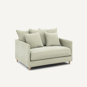 2-zits slaapbank in stonewashed fluweel, Lazare