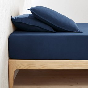 Hoeslaken in gewassen linnen, omslag 35 cm, Linot