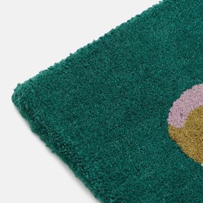 Vloerkleed met bloemmotief, met de hand getuft, zuivere wol, FLORALIA