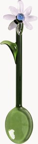 Handgemaakte lepels Flora van borosilicaatglas, 2-delig