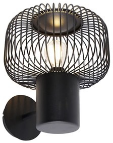 Design wandlamp zwart - Baya Design E27 rond Binnenverlichting Lamp