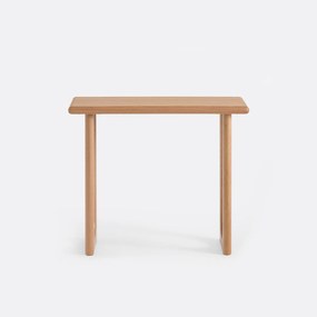 Wandtafel in massief eiken en eikenfineer, breedte 80 cm, Douve