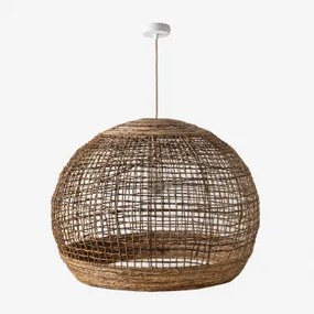 Udane Plafondlamp Natuurlijk - Wit & Ø80 Cm Udane - Sklum