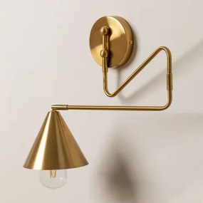 Fleka Gold Ijzeren Wandlamp Goud - Sklum