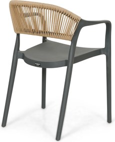 Tuinstoel Kunststof Grijs-antraciet Domani Furniture Toscano