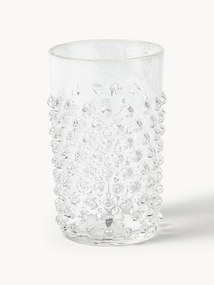 Mondgeblazen waterglazen Hobnail, 6 stuks