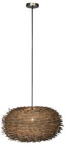 Landelijke hanglamp bruin rotan - Hatch 45
