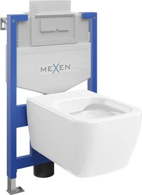 Mexen set inbouw WC frame Fenix XS-U met WC-kom Margo, wit glans - 6853342XX00