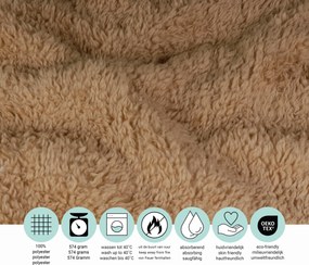 Teddy Fleece Deken - Ultrazacht - 130x170 - beige