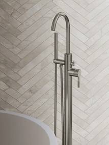 Saniclear Exclusive Curved vrijstaande badkraan RVS