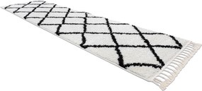 Tapijt, Vloerbekleding BERBER CROSS wit - voor keuken, naar de gang