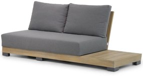 U-Vorm Loungeset 8 personen Teak Old teak greywash  Lifestyle Garden Furniture Hilton/Seaside