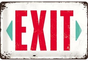 Metalen bord Exit