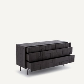 Ladekast 6 lades en gebeitst iepenfineer, Kimal