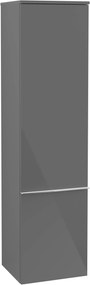 Villeroy & Boch Venticello hoge kast 40.4x37.2x154 cm. deur links Glossy Grey