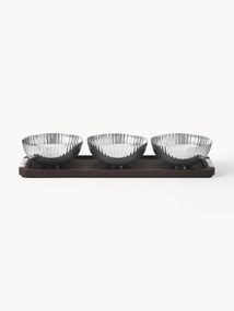 Snackschalenset Bernadotte met serveerplateau, set van 4