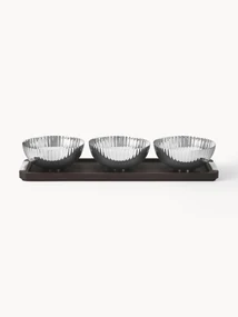 Snackschalenset Bernadotte met serveerplateau, set van 4