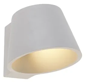 Industriële wandlamp beton met lichteffect - Cup Industriele / Industrie / Industrial G9 rond Binnenverlichting Lamp