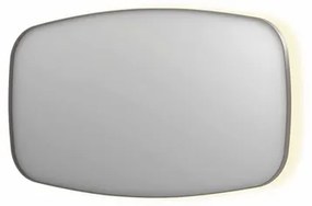 INK SP30 spiegel - 140x4x80cm contour in stalen kader incl indir LED - verwarming - color changing - dimbaar en schakelaar - geborsteld RVS 8409773