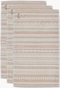 Gastendoeken Geometric Print van velours & terrykatoen, 3-delig