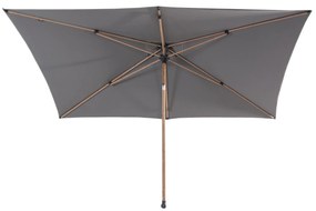 Azzurro stokparasol 200x300 cm houtlook frame charcoal 4 Seasons Outdoor