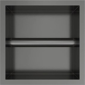 Hotbath &More inbouw toiletrolhouder gunmetal geborsteld PVD