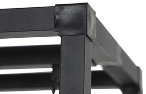 Smart vloerlamp zwart 3-lichts incl. Wifi G95 - Big Cage Design, Industriele / Industrie / Industrial E27 Binnenverlichting Lamp