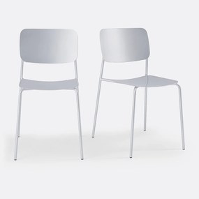 Set van 2 metalen stoelen, Urbani
