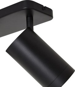 Moderne plafondlamp zwart 3-lichts GU10 70mm - Jeana Luxe
