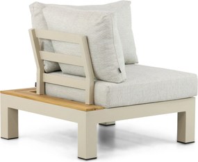 Loungeset 5 personen Aluminium/Teak Taupe Lifestyle Garden Furniture Vittoria