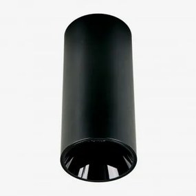 Led-opbouwplafondlamp Rond Ø7,2 Cm Voor Buiten In Aluminium Luisiana Zwart & 38º & Neutraal Wit 3500k & 11 W - Sklum