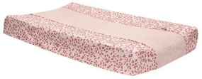 Bébé-jou Leopard Pink Aankleedkussenhoes 75.5x45cm print mellow rose 3014123