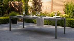 Tuinset 6 personen 210 cm Aluminium/textileen Grijs Presto Lucardo/Venustas