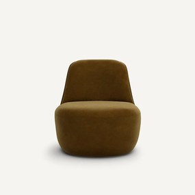 Fauteuil in fluweel, Rosebury design E.Gallina