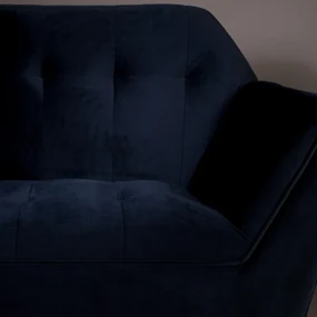 Dutchbone Kate Blauwe Fauteuil Fluweel