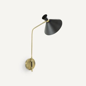 Wandlamp in used messing, Zoticus