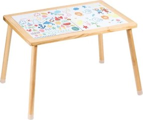 VEVOR Sensorische Tafel voor Peuters Activiteitentafel met Dubbelzijdig Tafelblad en Antislipvoetjes, Speelactiviteitentafel Buiten/Binnen Houten Sensorische Tafel voor Tekenen en Leren