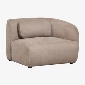 Rechter Hoekmodule Voor Modulaire Bank In Chenille Coquette Chenille Tarwebruin - Sklum